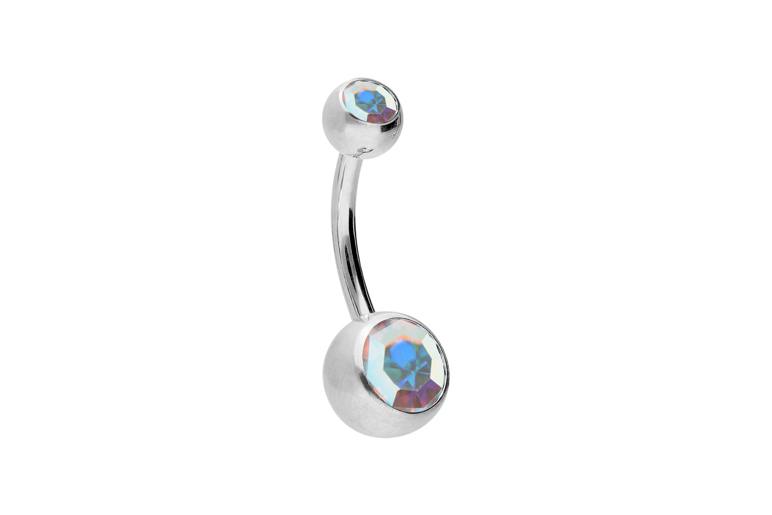 Titan Bananabell Piercing ZWEI KRISTALLE